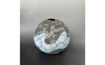 益子焼&nbsp;波光文象嵌陶球＊花器&nbsp;|&nbsp;栃木県&nbsp;伝統工芸品&nbsp;美術品&nbsp;1点限定品&nbsp;一点物&nbsp;陶器&nbsp;陶芸&nbsp;作家