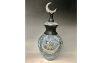 益子焼&nbsp;蓋付き花器「月が見える」&nbsp;|&nbsp;栃木県&nbsp;伝統工芸品&nbsp;美術品&nbsp;1点限定品&nbsp;一点物&nbsp;陶器&nbsp;陶芸&nbsp;作家