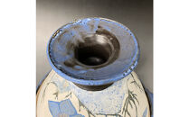 益子焼&nbsp;ヒマラヤの青い花の土鍋＊タジン鍋&nbsp;|&nbsp;栃木県&nbsp;伝統工芸品&nbsp;美術品&nbsp;1点限定品&nbsp;一点物&nbsp;陶器&nbsp;陶芸&nbsp;作家