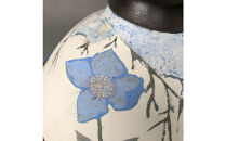 益子焼&nbsp;ヒマラヤの青い花の土鍋＊タジン鍋&nbsp;|&nbsp;栃木県&nbsp;伝統工芸品&nbsp;美術品&nbsp;1点限定品&nbsp;一点物&nbsp;陶器&nbsp;陶芸&nbsp;作家