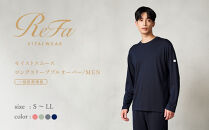【ダークグレー&nbsp;Lサイズ】リファ&nbsp;バイタルテック&nbsp;モイストスムース&nbsp;ロングスリーブプルオーバー/MEN