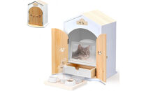 ペット用仏壇&nbsp;AngelHouse天使のおうち型仏壇　木目ホワイト