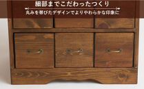6マスブロックチェスト横タイプ【ハンドブラウン色】