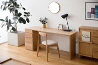 【開梱設置】高野木工 アスター ASTER 120天板 + サイドパネル（右・左） + 30チェスト ※チェア別売 ウォルナット【10年保証】