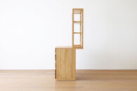 【開梱設置】高野木工 アスター オーダー突板天板 (幅90cm 奥行き60cm) + 60デスク + 30チェスト + 90ラック 天板のみ受注生産 ※チェア別売 オーク【10年保証】