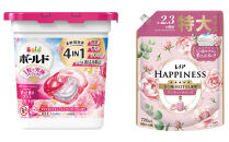 ボールド ジェルボール ４D華やかプレミアムブロッサムの香り 本体＆ レノアハピネスローズつめかえ用