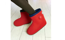 クロッツやわらか湯たんぽ&nbsp;足用タイプ&nbsp;底あり(レッド/Sサイズ)_2640R-1