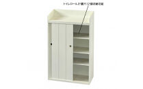 ＜静岡製作所＞引き戸トイレラック（幅40）【沖縄・離島不可】