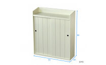 ＜静岡製作所＞引き戸トイレラック（幅55）【沖縄・離島不可】