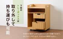 ＜静岡製作所＞リビングワゴン　ナチュラル【沖縄・離島不可】
