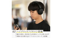 ワイヤレスヘッドホン&nbsp;final&nbsp;UX1000&nbsp;BLACK&nbsp;ハイコスパモデル/ノイズキャンセリング/ノイキャン/ANC/マイク付き