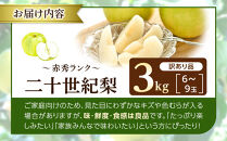 【2026年度発送&nbsp;先行予約】訳あり&nbsp;二十世紀梨&nbsp;3kg【梨&nbsp;なし&nbsp;家庭用&nbsp;訳アリ&nbsp;二十世紀&nbsp;果物&nbsp;フルーツ&nbsp;3キロ&nbsp;新鮮&nbsp;鳥取県&nbsp;北栄町&nbsp;おすすめ&nbsp;人気】