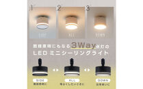 エジソンスマート&nbsp;TREO&nbsp;ミニシーリングライト&nbsp;アーム付き(ダクトレール用)&nbsp;【ホワイト】&nbsp;福岡市