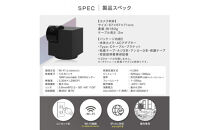 エジソンスマート&nbsp;見守りカメラCUBE&nbsp;【ブラック】&nbsp;福岡市