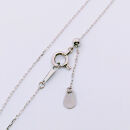 【プラチナネックレス&nbsp;Pt900&nbsp;二つ菊ペンダントトップ&nbsp;グリームカット長小豆0.25φ&nbsp;45cm】富山県&nbsp;富山市&nbsp;贈り物&nbsp;おすすめ&nbsp;ギフト&nbsp;記念