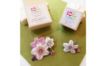 金彩無線七宝焼　桜のタックピンブローチ(ピンバッジ)　[西宮100周年ラベル]