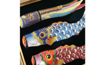 金彩無線七宝焼　端午の節句　吹流しと鯉のぼりの飾り額