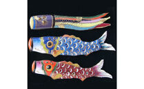 金彩無線七宝焼　端午の節句　吹流しと鯉のぼりの飾り額