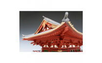 ウッディジョー　1/75　久能山東照宮　楼門　塗装タイプ　木製模型キット