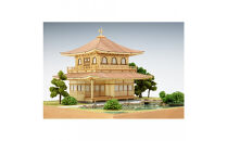 ウッディジョー　1/75　慈照寺銀閣　木製模型キット