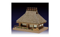 ウッディジョー　ミニ建築No.５&nbsp;かやぶきの家　木製模型キット