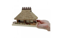 ウッディジョー　ミニ建築No.５&nbsp;かやぶきの家　木製模型キット