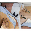 ウッディジョー　東海道五十三次シリーズ　由井薩埵嶺　木製模型キット