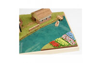 ウッディジョー　ヨーロッパの街並みシリーズ　オランダ・キンデルダイク　木製模型キット