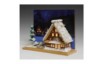 ウッディジョー　ハーフタイプ&nbsp;合掌造り　木製模型キット