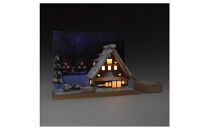 ウッディジョー　ハーフタイプ&nbsp;合掌造り　木製模型キット