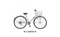 完成品でお届け!&nbsp;&nbsp;自転車&nbsp;mos&nbsp;27インチ&nbsp;【マットホワイト】&nbsp;通勤&nbsp;おしゃれ&nbsp;通学&nbsp;高校生&nbsp;シマノ6段変速&nbsp;オートライト&nbsp;低床フレーム&nbsp;安全基準BAA適合車&nbsp;モース&nbsp;大阪府&nbsp;堺市&nbsp;完全組立&nbsp;整備済発送