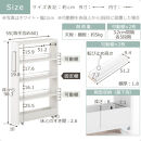 【完成品でお届け】すき間ワゴンラック&nbsp;ロータイプ〔幅10cm〕（グレー）隙間収納&nbsp;キッチンラック&nbsp;スリム&nbsp;スリムラック&nbsp;キッチン&nbsp;キッチンワゴン&nbsp;収納&nbsp;すき間収納&nbsp;ランドリー&nbsp;ラック&nbsp;4段&nbsp;パントリー&nbsp;KKANRA945059-0-GY