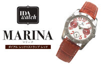 腕時計　MARINA【ダイアル：レッド/ストラップ：レッド】