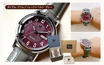 腕時計　Cupola&nbsp;Type&nbsp;40&nbsp;M/Neoclassic【ダイアル：クリムゾンレッド/ベルト：グレー】