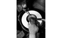 はがね出刃包丁　＜親子ねこ＞　和風レトロモダン　木製ハンドル