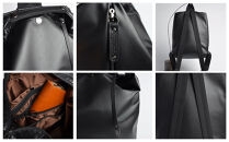 【onomasato】リュックサック&nbsp;L《men&nbsp;軽量》/&nbsp;マットブラック｜京都&nbsp;ブランドバッグ&nbsp;人気バッグ［&nbsp;撥水&nbsp;耐久性あり&nbsp;軽量&nbsp;革のハンドル付&nbsp;日常使い&nbsp;手作り&nbsp;人気&nbsp;おすすめ&nbsp;ギフト&nbsp;プレゼント&nbsp;お取り寄せ&nbsp;通販&nbsp;送料無料&nbsp;ふるさと納税&nbsp;］