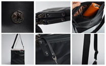 【onomasato】ツインポシェット&nbsp;M《men&nbsp;軽量》/&nbsp;マットブラック｜京都&nbsp;ブランドバッグ&nbsp;人気バッグ［&nbsp;斜め掛け&nbsp;撥水&nbsp;耐久性あり&nbsp;軽量&nbsp;日常使い&nbsp;人気&nbsp;おすすめ&nbsp;ギフト&nbsp;プレゼント&nbsp;お取り寄せ&nbsp;通販&nbsp;送料無料&nbsp;ふるさと納税&nbsp;］