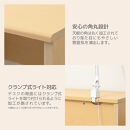 マーサ鍵付きデスク2点セット&nbsp;ナチュラル