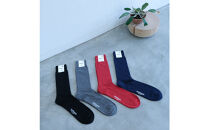 大きいサイズのビジネスソックス&nbsp;4足セット&nbsp;XLサイズ(28-30cm)&nbsp;ビジネスセット&nbsp;/&nbsp;オーガニックコットン&nbsp;フォーマルカラー&nbsp;革靴