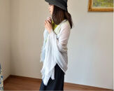 やわらかストール&nbsp;「オリジナル大判」&nbsp;菜の花色&nbsp;／&nbsp;笹田織物&nbsp;ファッション&nbsp;オシャレ&nbsp;奈良県&nbsp;田原本町