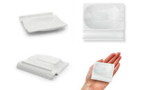 小皿にもなる箸置き&nbsp;箸置き4個セット&nbsp;白磁&nbsp;箸置き小皿&nbsp;Wレスト&nbsp;美濃焼&nbsp;&nbsp;K’sキッチン