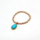 CE-R-3&nbsp;【CERCA】スリーピングビューティーターコイズチェーンリング&nbsp;10K［&nbsp;リング&nbsp;&nbsp;フォーマル&nbsp;アクセサリー&nbsp;人気&nbsp;おすすめ&nbsp;ギフト&nbsp;プレゼント&nbsp;通販&nbsp;送料無料&nbsp;ふるさと納税&nbsp;］