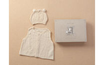 ニットベスト＆ぼうし　ギフトボックス付き&nbsp;TAK115