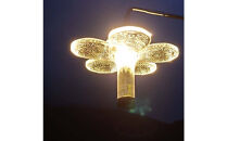 ゴールゼロ用シェード　GOBEN　五弁花　1個　アウトドア・インテリアに　川崎市自社工場一貫生産品