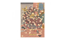 オリジナル【レプリカ浮世絵（１枚絵）歌川国芳作「佐藤四郎忠信」】／名古屋刀剣博物館