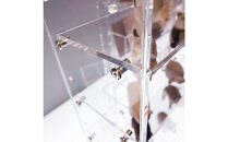 アクリルコレクションケースBタイプ　W30cm×D12cm×H43cm　川崎市自社工場一貫生産品　１台【無色透明】