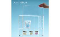 アクリルコレクションケースBタイプ　W30cm×D12cm×H43cm　川崎市自社工場一貫生産品　１台【ガラスカラー】