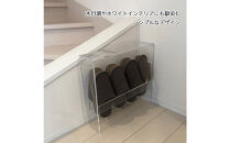 スリッパラック&nbsp;アクリル製&nbsp;4足収納&nbsp;1台&nbsp;川崎市自社工場一貫生産品