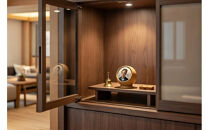 手元供養にも使える写真陶板付き宝物入れ「たまてまり」