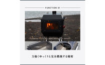 【鎌倉天幕】&nbsp;FIRE&nbsp;PIT-40&nbsp;一台三役(薪ストーブ、焚き火台×2スタイル)&nbsp;KTM-FP40